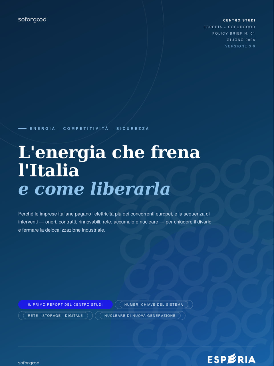 Cover of L'energia che frena l'Italia [ITA]